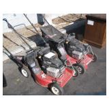 2 EXMARK RED LAWNMOWERS 2 EXMARK RED LAWNMOWERS