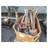 LOT OF LANDSCAPING HAND TOOLS