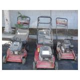 LOT OF 3 TORO PUSH LAWNMOWERS LOT OF 3 TORO PUSH LAWNMOWERS