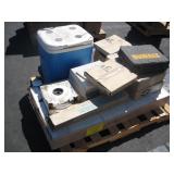 PALLET OF CEILING TILES AND MISCELLANEOUS