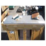 METAL TOPPED STORAGE DRAWER METAL TOPPED STORAGE DRAWER