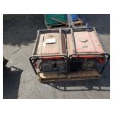 PALLET OF 2 HONDA 5000S GENERATORS PALLET OF 2 HONDA 5000S GENERATORS