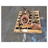 PALLET OF PIPE FITTING TOOLS AND PIPE THREADERS PALLET OF PIPE FITTING TOOLS AND PIPE THREADERS