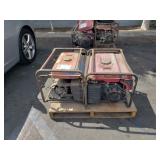 PALLET OF 2 HONDA 5000S GENERATORS PALLET OF 2 HONDA 5000S GENERATORS