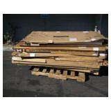 PALLET OF DRY ERASE BOARDS & FLAT TOP TABLES