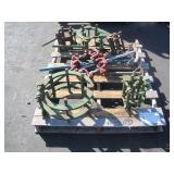 PALLET OF PIPE CLAMPS AND PIPE CUTTERS
