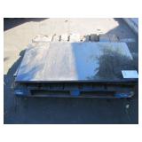 3 SLABS OF BLACK GRANITE