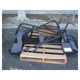 METAL MOVING CART WITH CASTERS