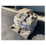 PALLET WITH STONE TILE FLOORING