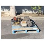 PALLET WITH 2 ELECTRIC WINCHES