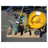 CABLE REEL, AQUA FOG BLOWER AND 2 PUMPS
