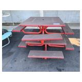 2 SQUARED PICNIC TABLES