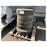 PALLET WITH 5 TIRES SIZE ST235/85R16