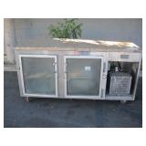 BECA REFRIGERATED PREP TABLE WITH GRANITE TOP