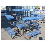2 METAL PIC-NIC TABLES