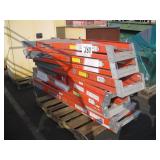 6 LOUISVILLE FIBERGLASS STEP LADDERS