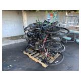 PALLET WITH ASSORTED BICYCLES