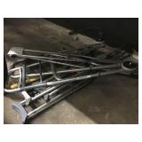 LOT OF ASSORTED CRUTCHES & WALKERS