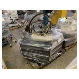PALLET WITH MONITORS, BICYCLES WHEELS, GOLF