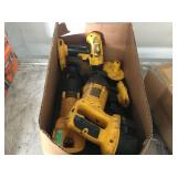BOX OF DELWAT POWER DRILLS