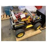 LOT WITH PEG PEREGO AVENTURA 4X4 VEHICLE &