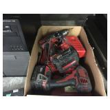 2 MILWAUKEE M18 LITHIUM POWER DRILLS