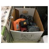 BOX OF ASSORTED POWER DRILLS