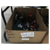 BOX OF ASSORTED POWER TOOLS