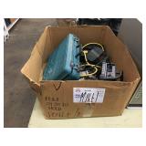BOX OF ASSORTED POWER TOOLS