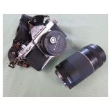 1  BAG W/PENTAX CAMERA, CANON ZOOM LENS: