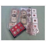 1 BAG W/MIXED COINS: