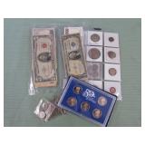 1 BAG W/MIXED COINS: