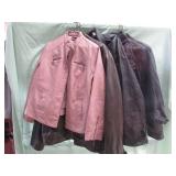 1 LOT W/LEATHER JACKETS: