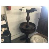 2 WOOD END TABLES: