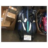 SOFTBALL BAG WITH BAT, GLOVE & CATCHERS GEAR: EAST