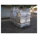 ROW OF PADDED OFFICE CHAIRS
