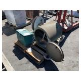 PALLET WITH ELECTRODE STABILIZING OVEN, HOSE REEL