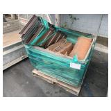 PALLET WITH ROOFING MATERIAL