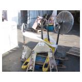 3 PALLET JACKS & INDUSTRIAL FAN 3 PALLET JACKS & INDUSTRIAL FAN