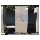 2 METAL STORAGE CABINETS
