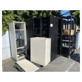 ROW OF SERVER RACKS & CABINETS