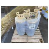 4 PROPANE TANKS