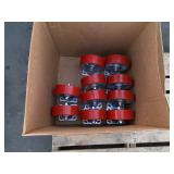 BOX WITH 10 4" FIXED CASTER WHEELS