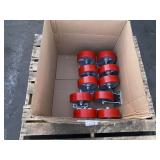 BOX WITH 10 4" FIXED CASTERS