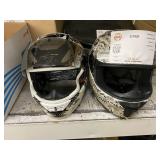 2 MOTORCYCLE HELMETS