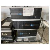 (3) HP COMPUTERS & (1) HP SERVER