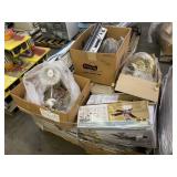 (1) PALLET OF LIGHTING FIXTURES & RADIO