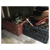 2 BOXES WITH ASSORTED HAND TOOLS