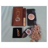 1 BAG W/MISC JEWELRY,COINS