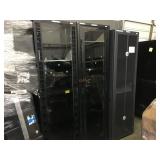 3 COMPUTER SERVER CABINETS